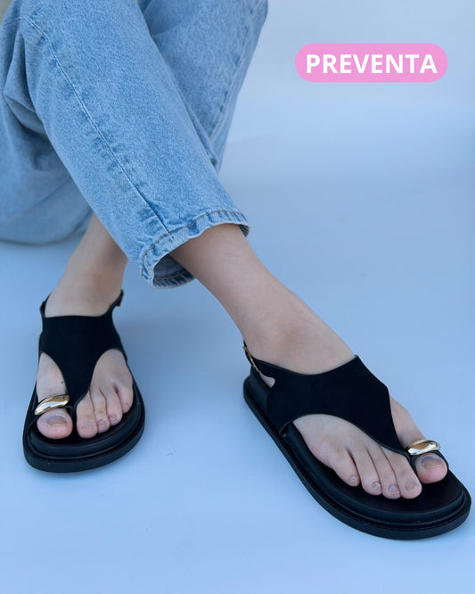 SANDALIA T-69 NEGRO