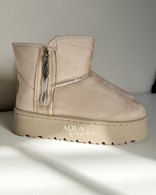 PANTUBOTA TEDDY CIERRE BEIGE