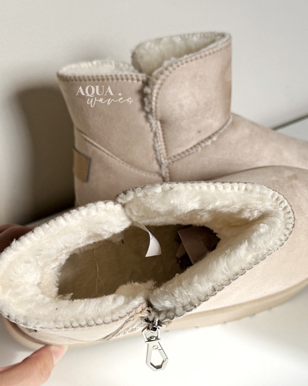 PANTUBOTA TEDDY CIERRE BEIGE