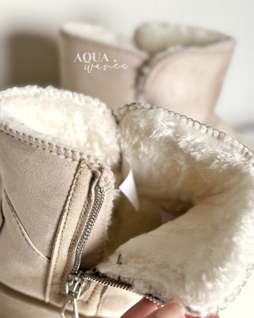PANTUBOTA TEDDY CIERRE BEIGE