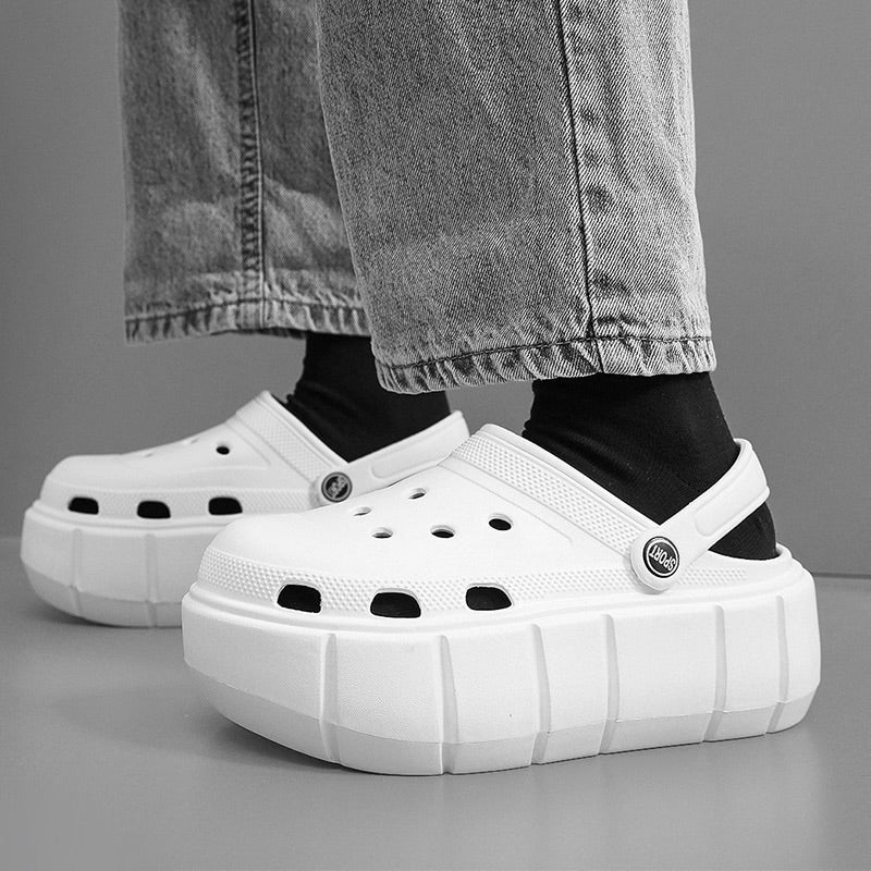 EST CROCS PLATAFORMA BLANCO