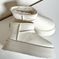 PANTUBOTA TEDDY ECOCUERO PLATAFORMA CREMA