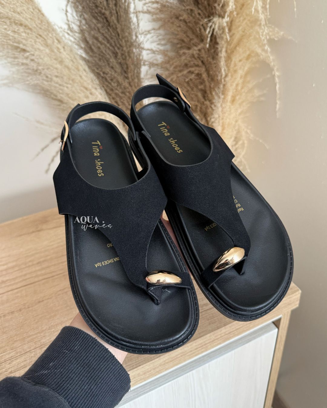 SANDALIA T-69 NEGRO