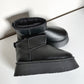 PANTUBOTA TEDDY ECOCUERO PLATAFORMA NEGRO