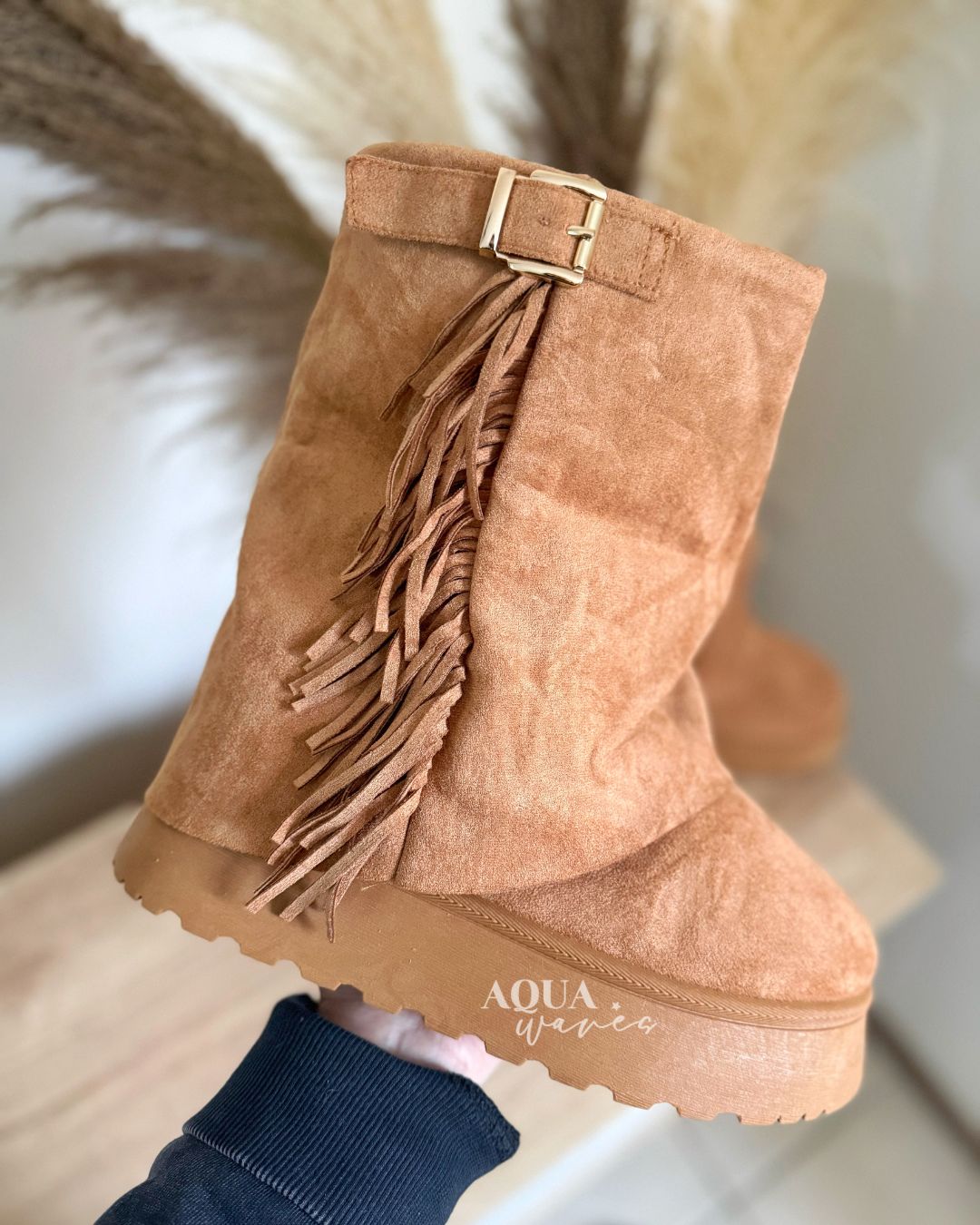 PANTUBOTA FLECOS CAMEL