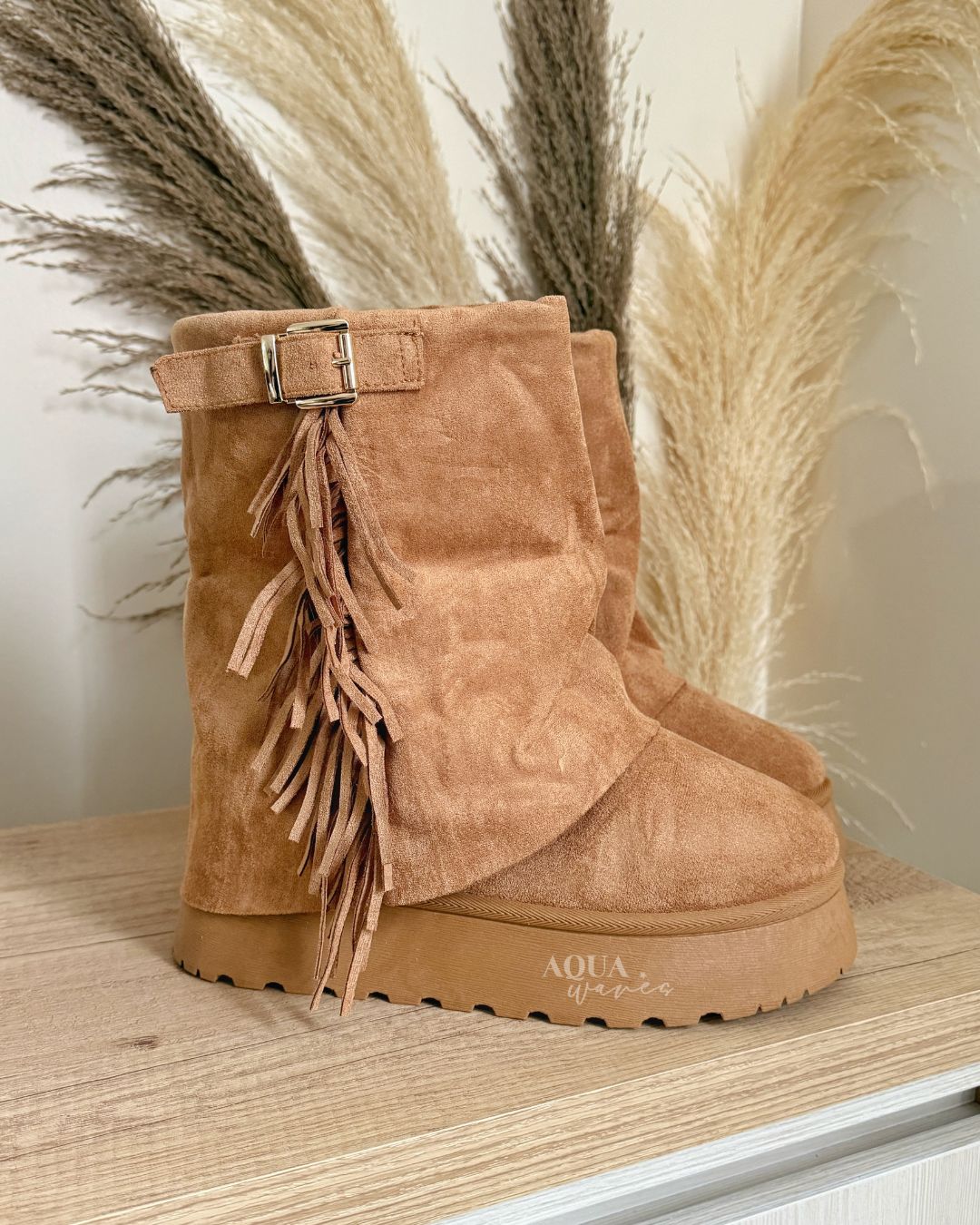 PANTUBOTA FLECOS CAMEL