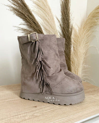 PANTUBOTA FLECOS CAQUI