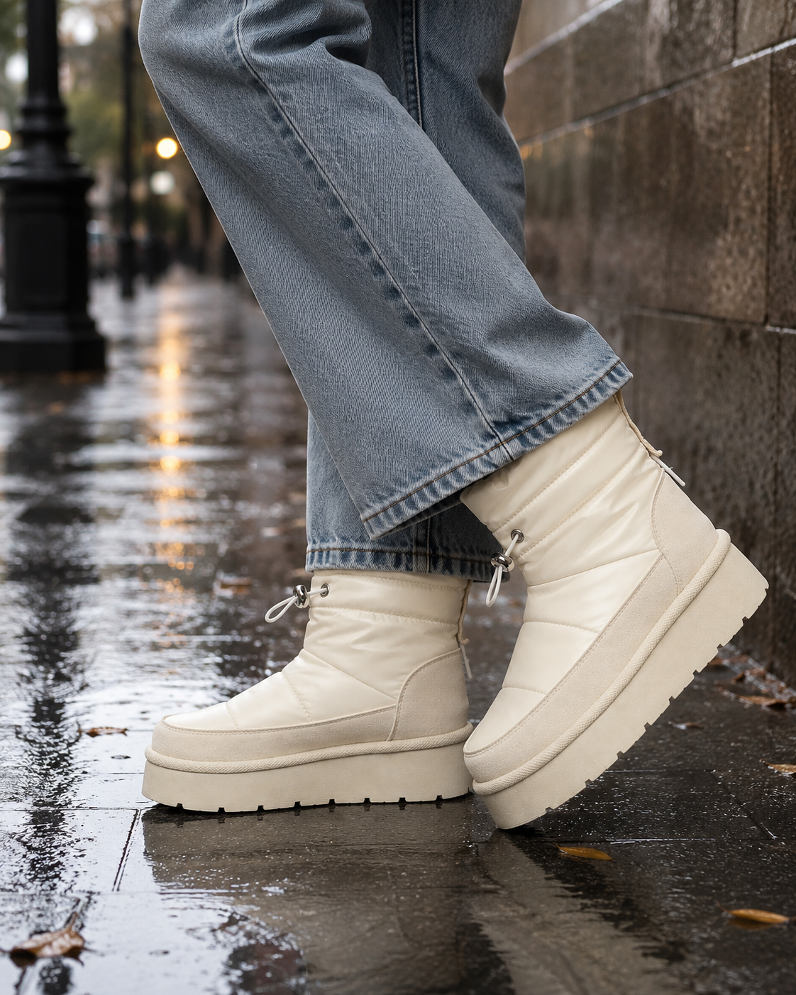 PANTUBOTA IMPERMEABLE CREMA