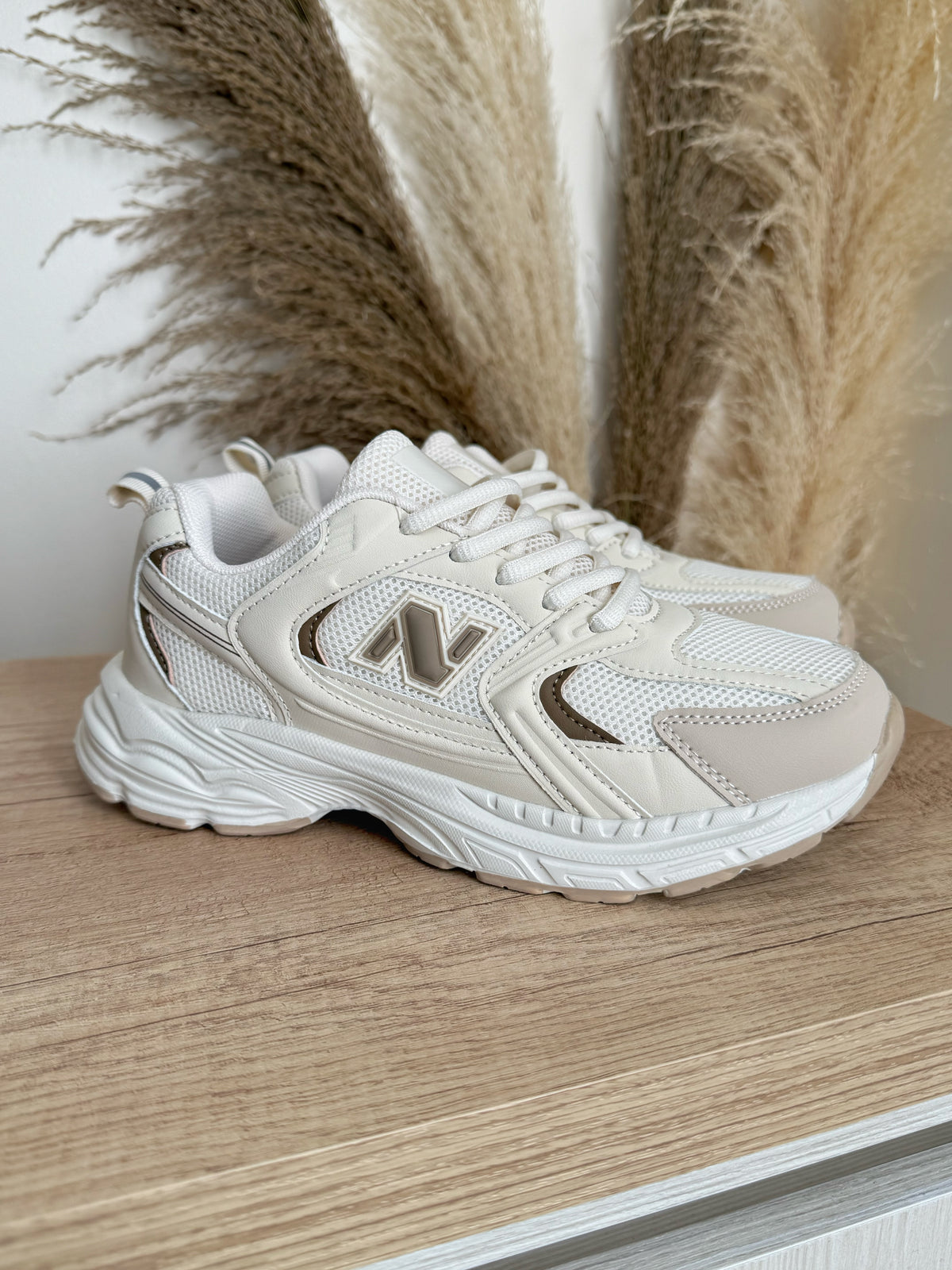ZAPATILLA EST. NB BEIGE