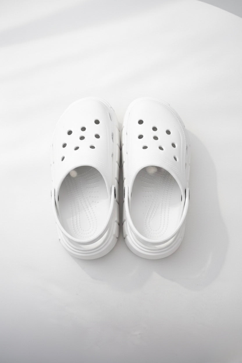 EST CROCS PLATAFORMA BLANCO