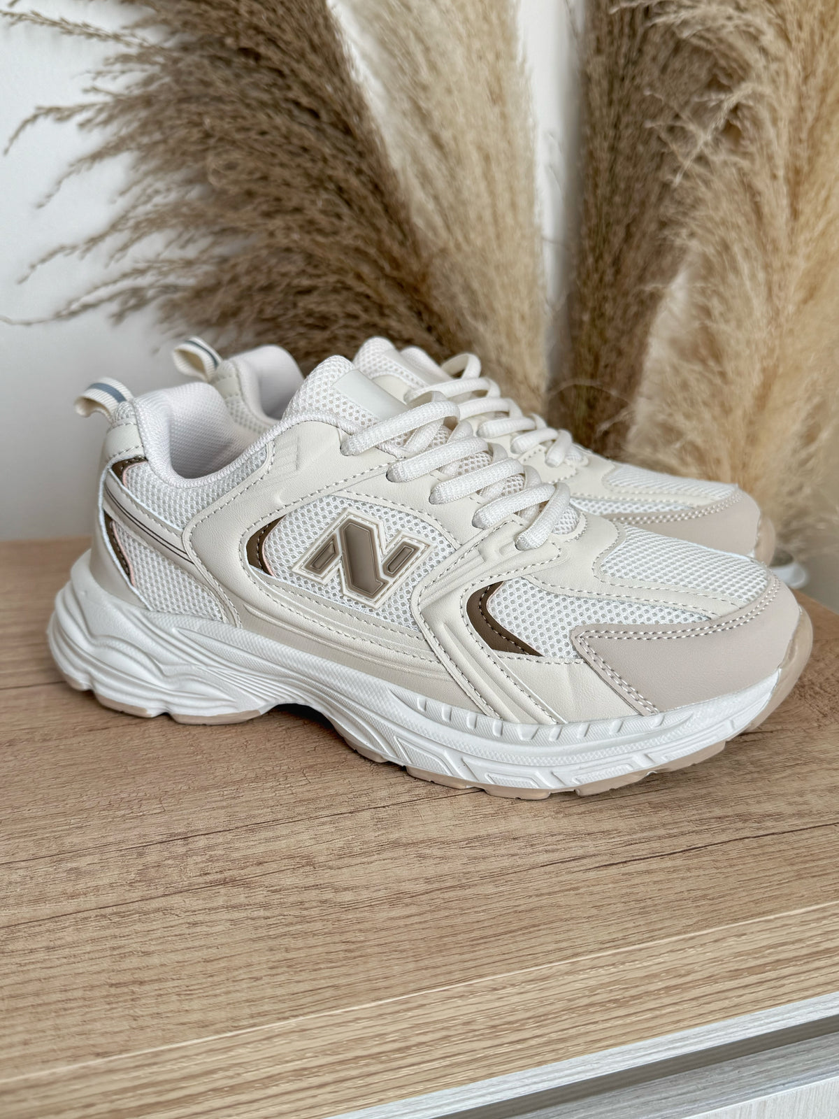 ZAPATILLA EST. NB BEIGE